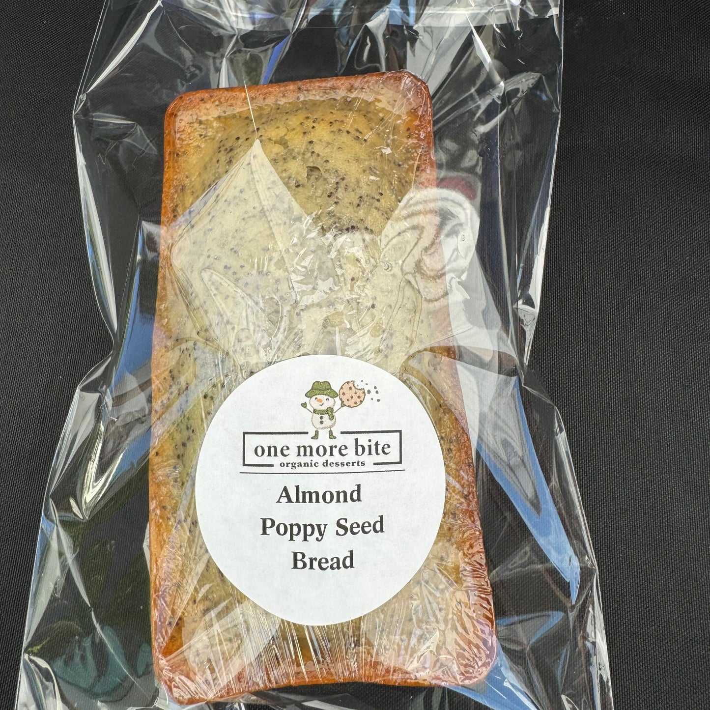 One More Bite Organic Desserts Organic Almond Poppy Seed Bread