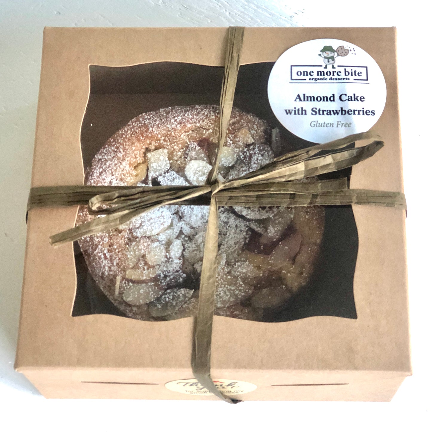 strawberry almond cake boxed