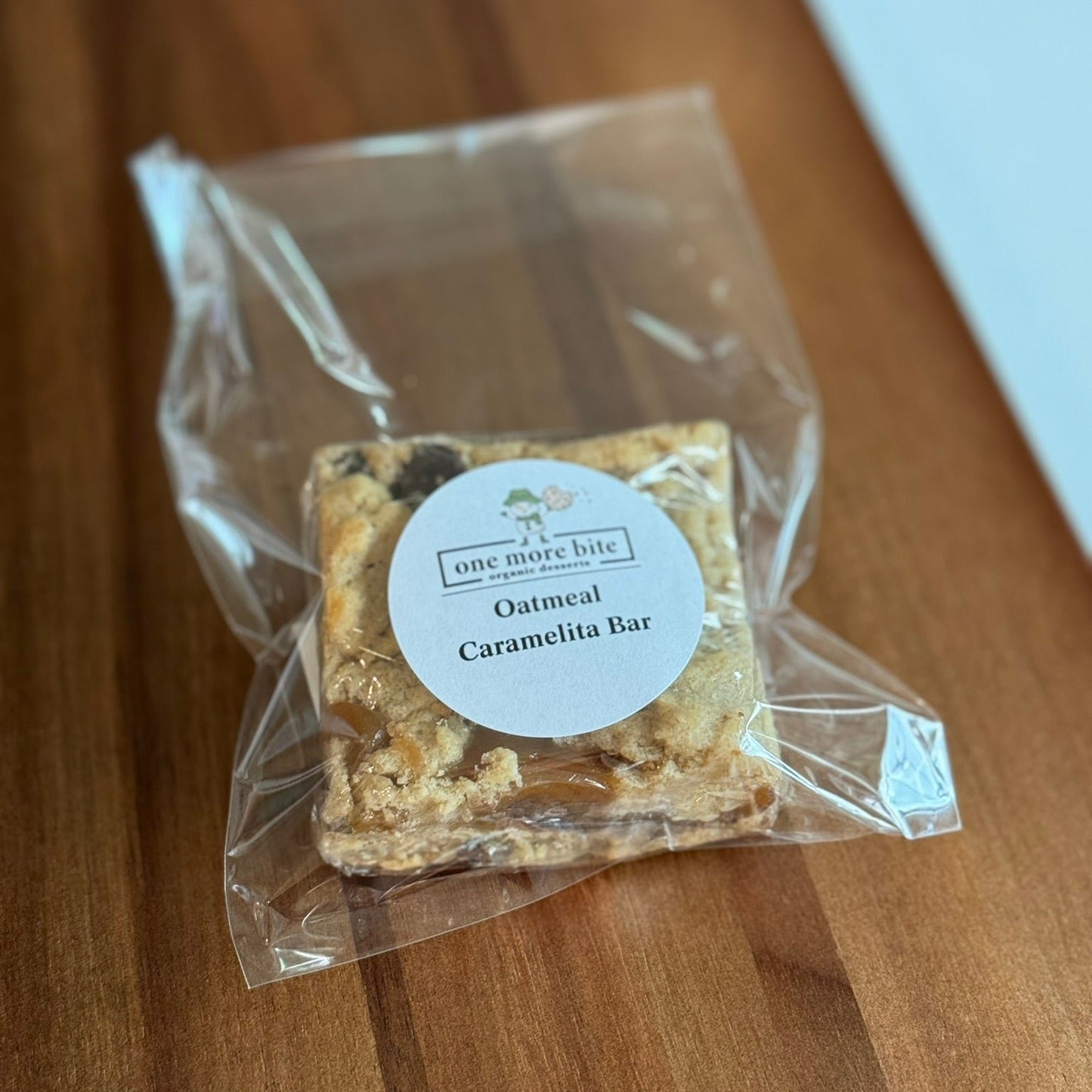 One More Bite Organic Desserts Organic Egg-Free, Nut-Free Oatmeal Caramelita Bar