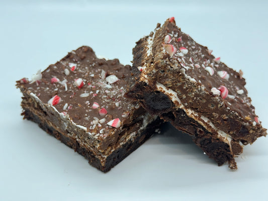 Peppermint Marshmallow Brownies