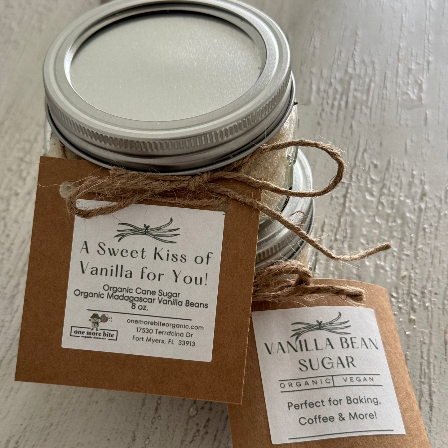 One More Bite Organic Desserts Vanilla Bean Sugar Gift