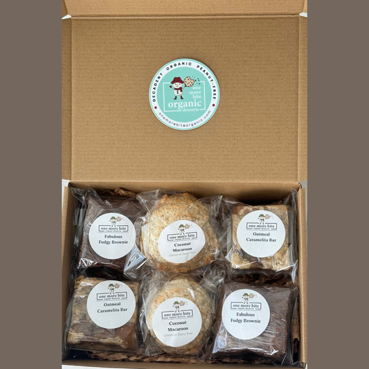 Individually packaged organic dessert gift boxes shipped nationwide