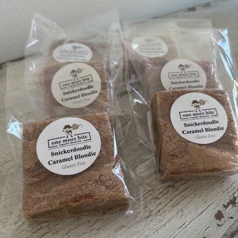 One More Bite Organic Desserts Snickerdoodle Caramel Blondie Peanut-Free Gluten-Free