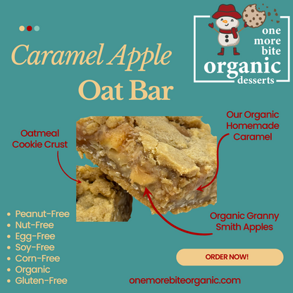 One More Bite Organic Desserts Caramel Apple Oat Bar Gluten-Free