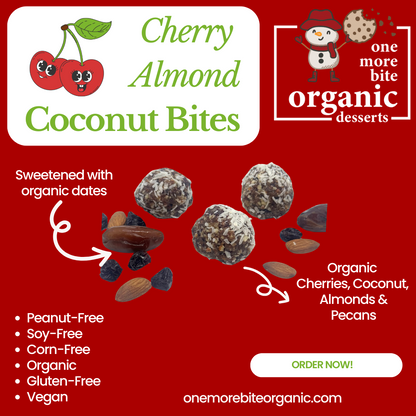 Cherry Almond Coconut Bites (GF/DF/Vegan)