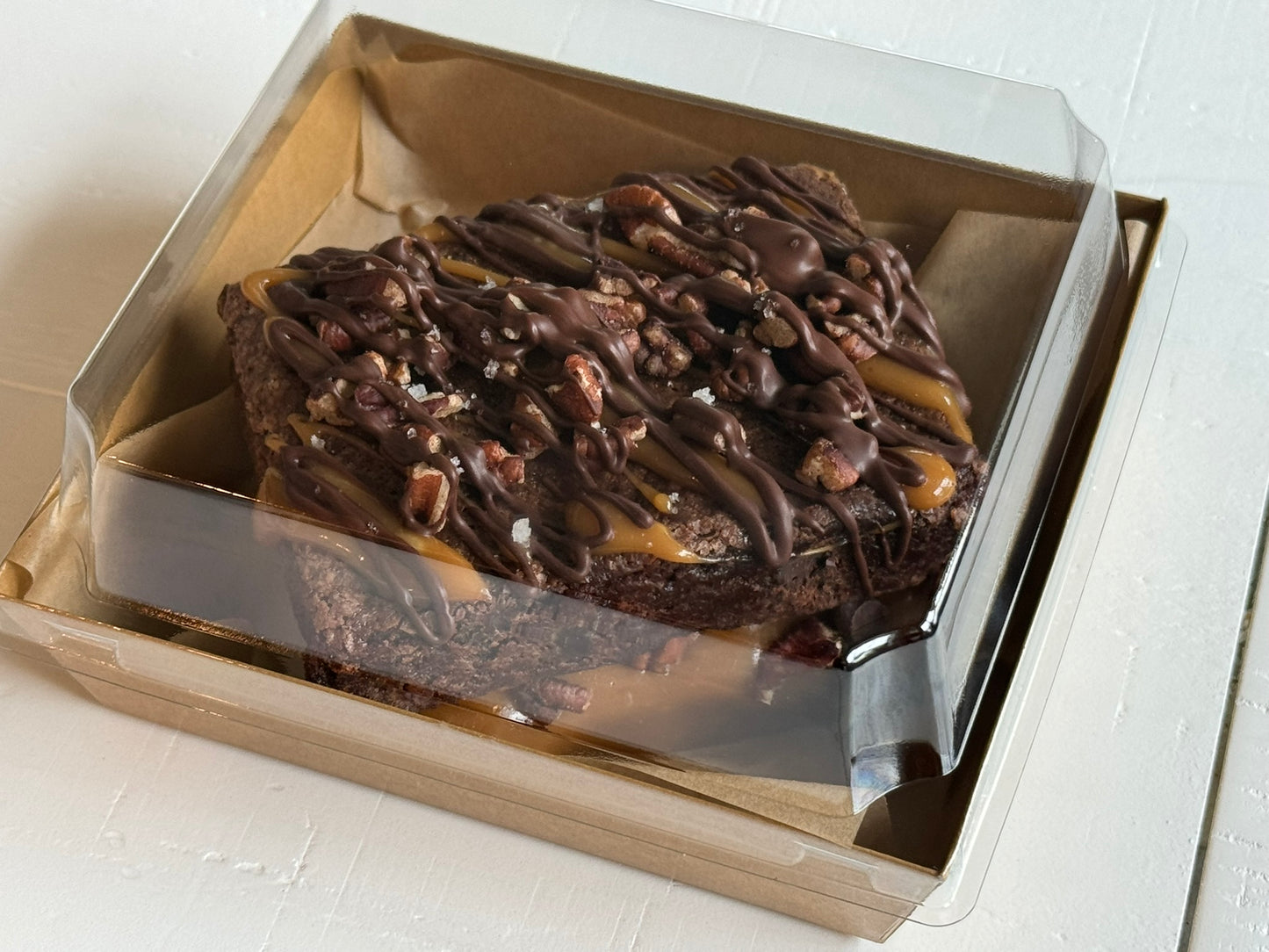 Big Bite Turtle Pecan Brownie Stack Gift Size in box