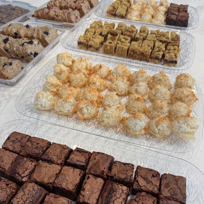 A sample of One More Bite Organic Desserts Peanut-Free Party Platters.