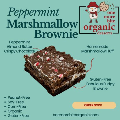 Peppermint Marshmallow Brownie (GF)