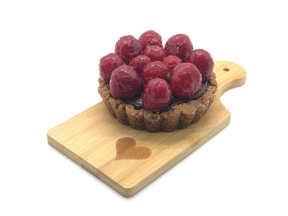 4" raspberry pecan tart