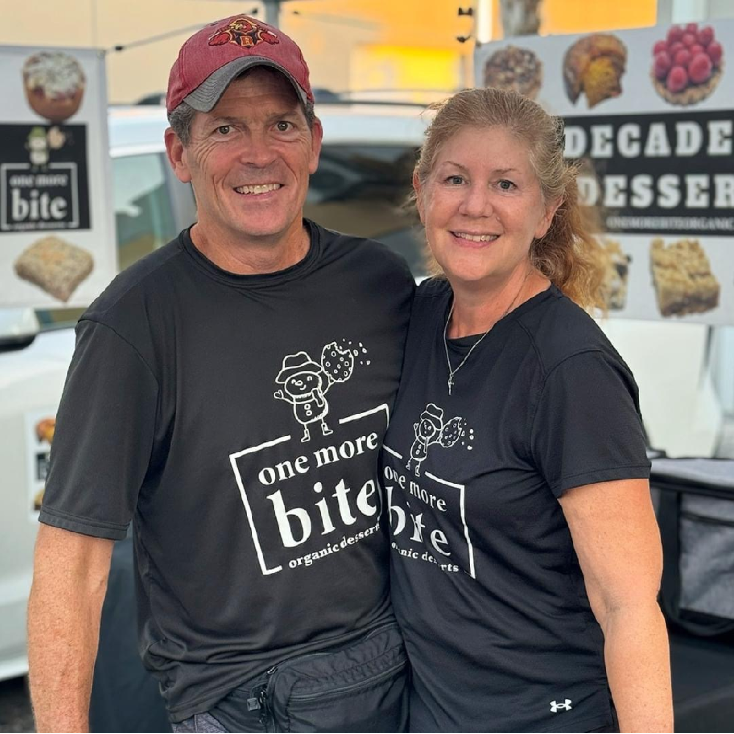Kristi and Kevin Otto, founders of One More Bite Organic Desserts in Fort Myers Florida