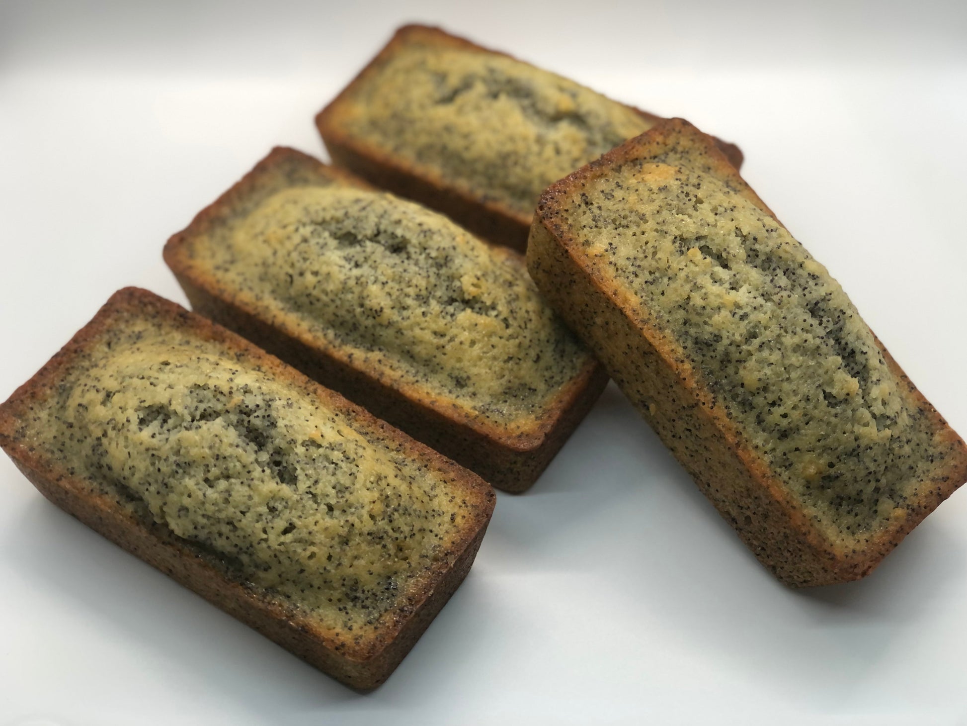 Four loaves almond poppyseed bread