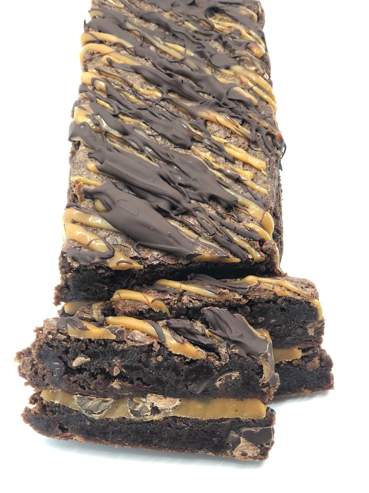 Big Bite Turtle Brownie Stack Party Size Sliced