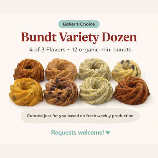 Bundt Variety Dozen arranged for events