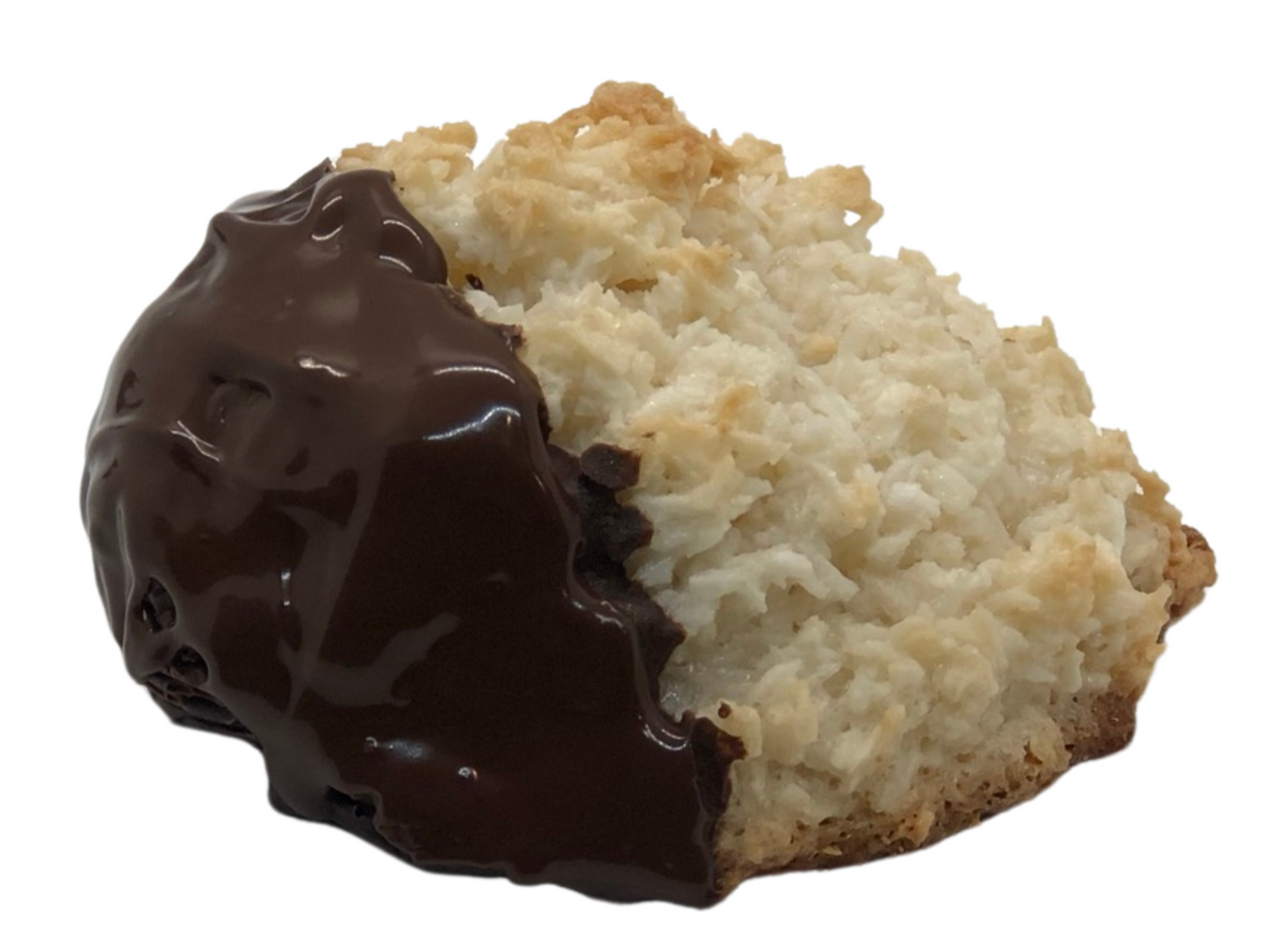 4 oz Chocolate Dipped Coconut Macaroon