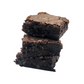 Three Fabulous Fudgy Brownies stacked