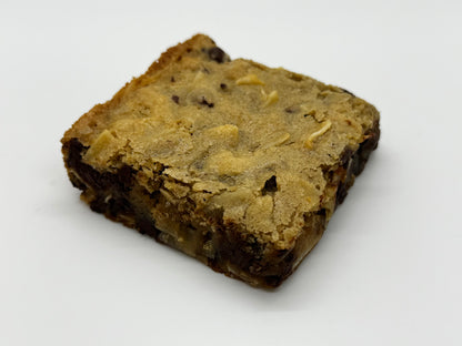 meltaway coconut dark chocolate blondie 