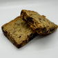 meltaway coconut dark chocolate blondie two stacked