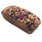 Organic peanut-free oatmeal banana raspberry chocolate chip bread– gluten-free, dairy-free, vegan, soy-free, corn-free dessert handmade in Fort Myers, Florida.