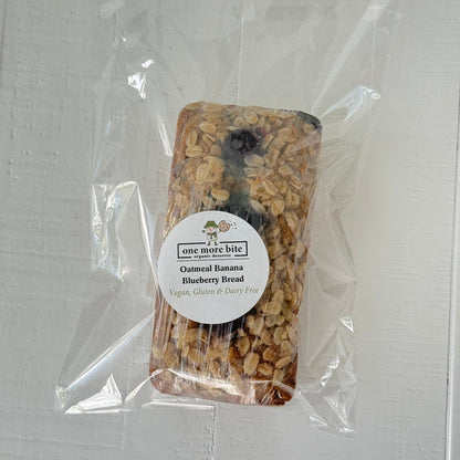 One More Bite Organic Desserts Vegan & Gluten-Free Organic Oatmeal Banana Blueberry Bread