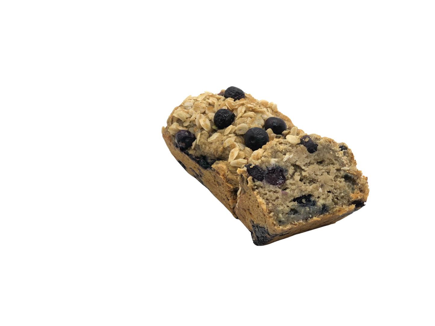 a photo of Oatmeal Banana Blueberry Bread