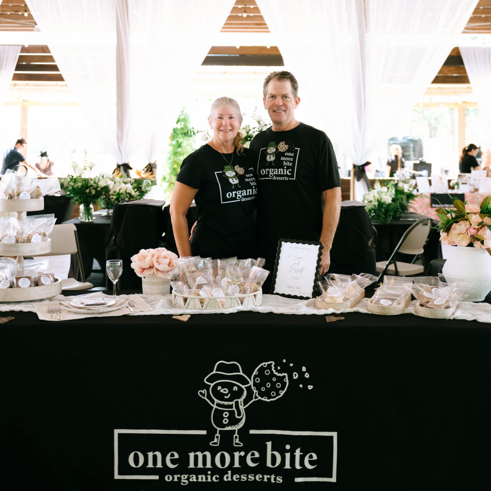 Peanut-free organic allergen-friendly wedding and event desserts with pure ingredients from One More Bite Organic Desserts in Fort Myers, Florida.