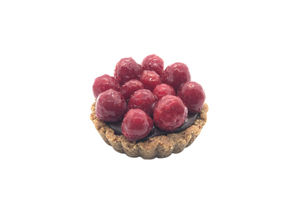 4" raspberry pecan tart