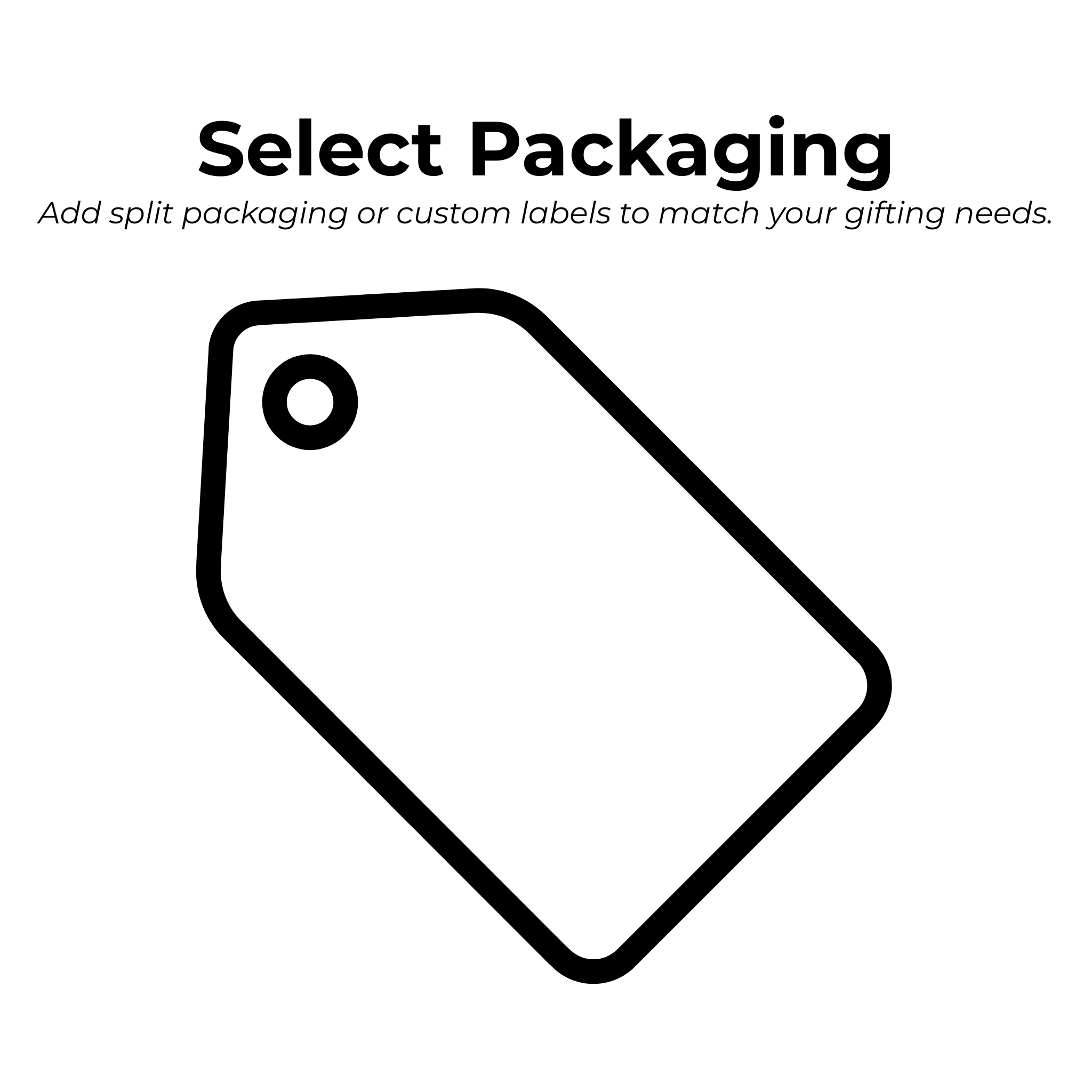 Select packaging and labeling options