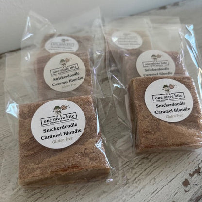 One More Bite Organic Desserts Snickerdoodle Caramel Blondie Peanut-Free Gluten-Free