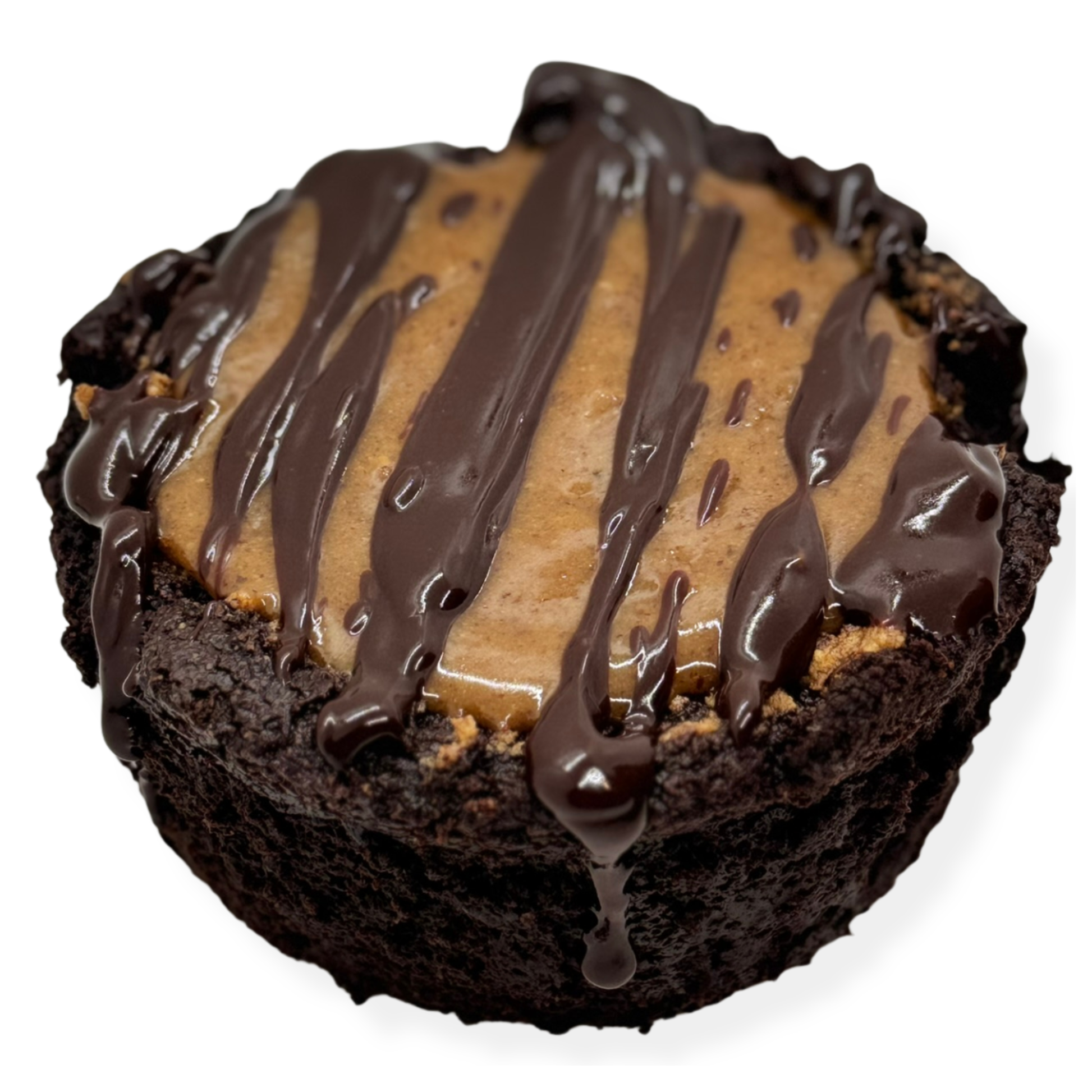 Photo of organic, peanut-free, gluten-free, dairy-free, vegan chocolate almond cake with coconut chocolate ganache – soy-free, corn-free happy birthday celebration dessert handmade in Fort Myers, Florida.