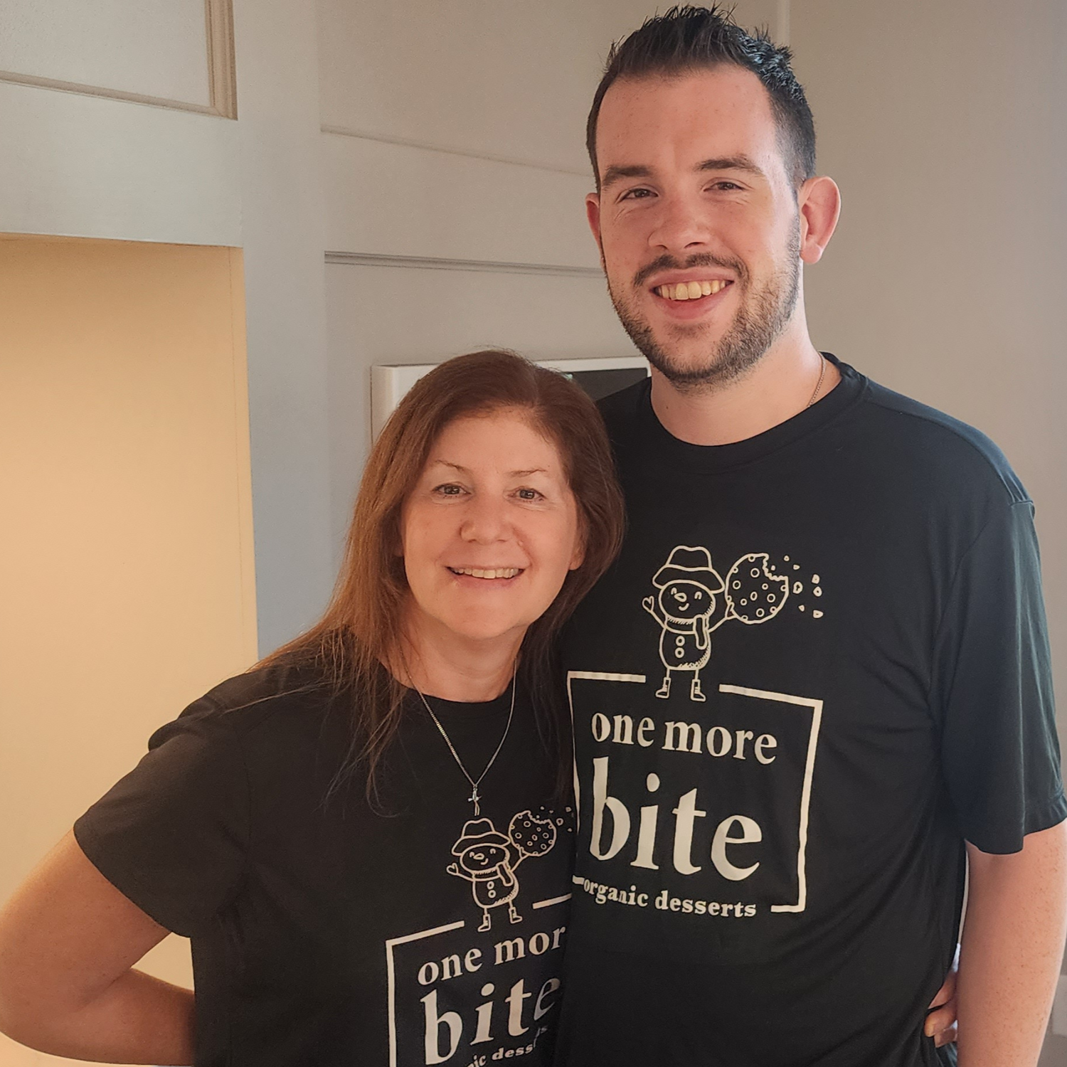 One More Bite Organic Desserts owner Kristi Otto and her son, the inspiration for our allergen-friendly and peanut-free baking.